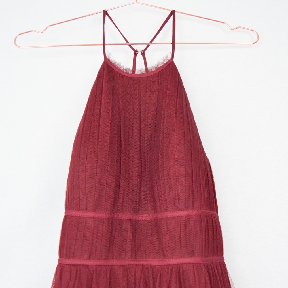 Jenny Yoo Helena Burgundy Size 6 Formal Dress - Picture 5 of 12